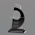 Elegant black crystal award